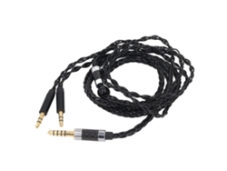 Cable De Repuesto Para Auriculares De 4,4 Mm, Color Plata, 1,2 M, Compatible Con Ah D600, D7200 Y Meze 99 Classics.