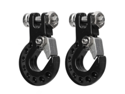 Ymsl 2 Piezas Ganchos De Remolque Rc De Aleación De Aluminio Resistente Para Coches De Control Remoto 1/10 Negro Hxl