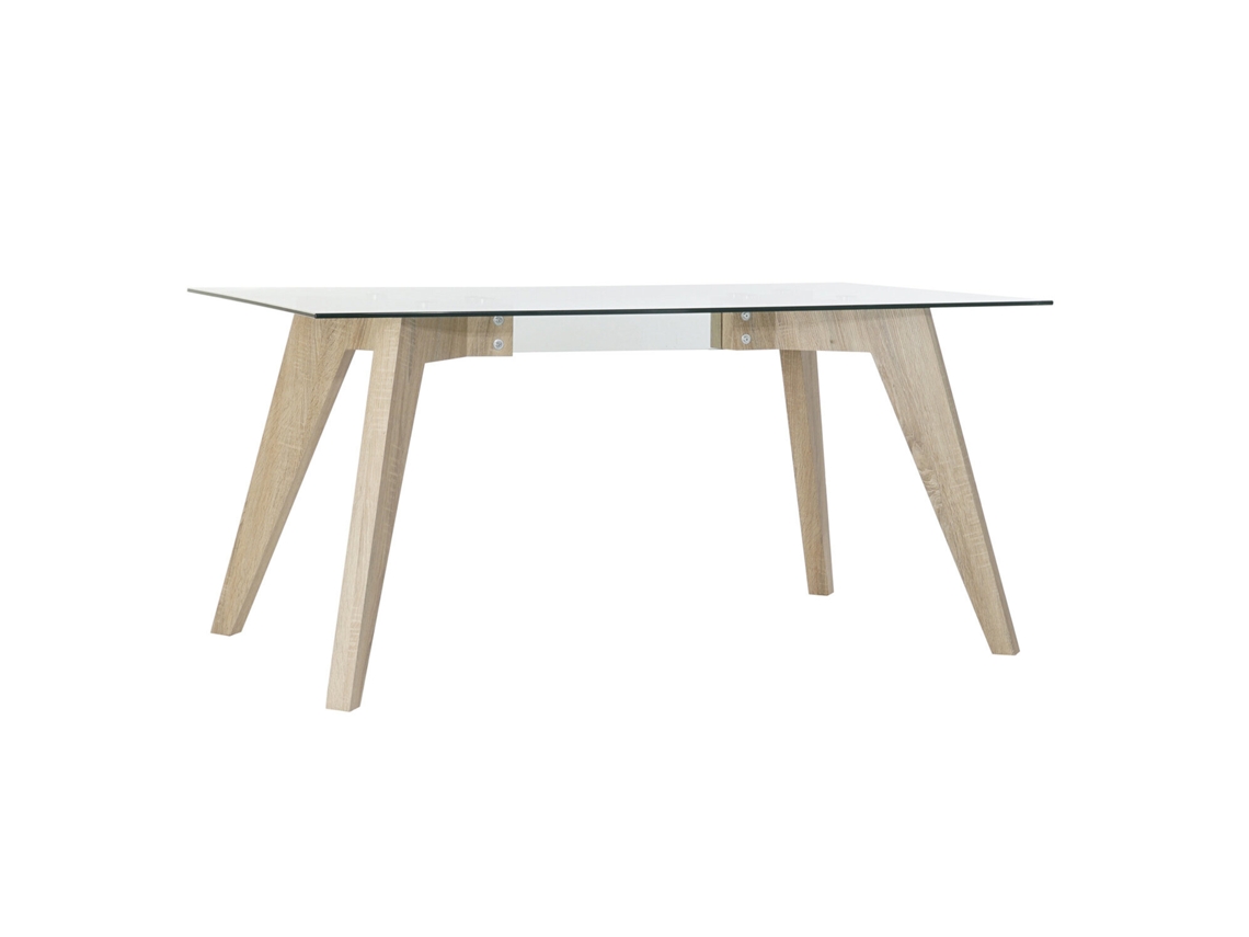 Mesa Comedor Cristal Mdf Templado 160x90x75cm