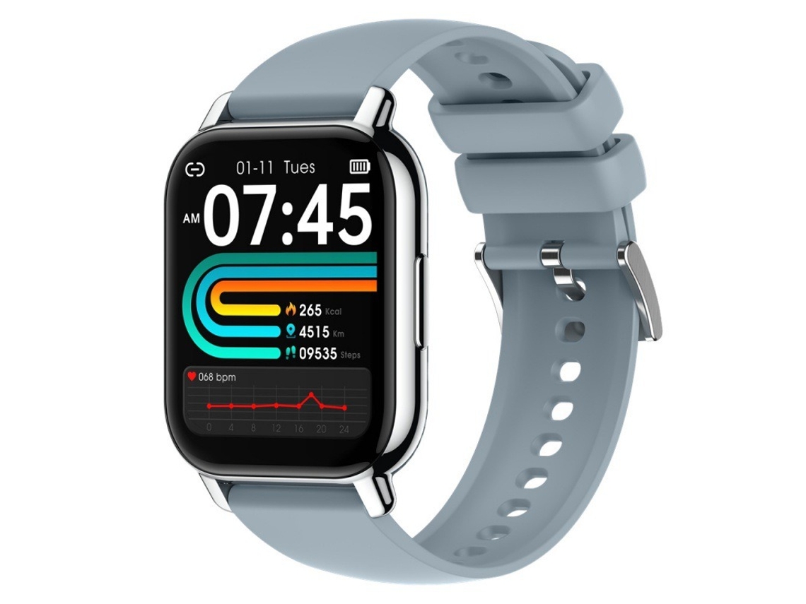 Smartwatch Yizhood P66 1.85 Inch Bluetooth Llamada Ip68 Impermeable (android Y Ios - Plata)