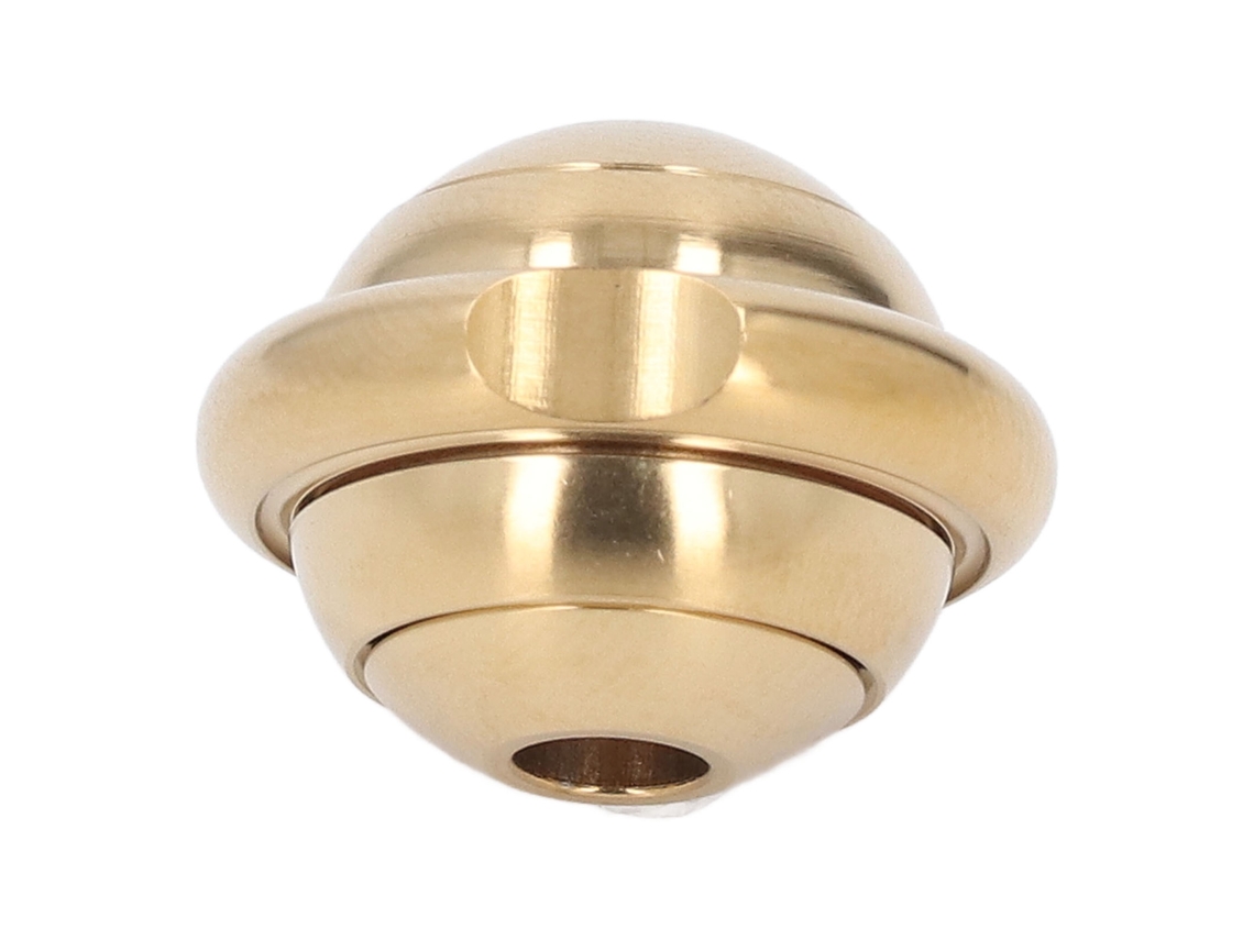 Juguete De Dedo Con Cuentas Y Cuerda De Acero Inoxidable Para Aliviar El Estrés - Color Dorado