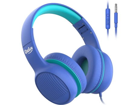 Auriculares Niños 85Db/94Db Limitador de volumen Micrófono en línea Liberación de audio plegable Niños