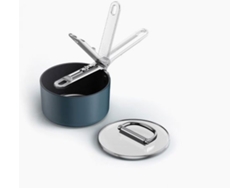 Sartén pequeña antiadherente Joseph Joseph Space de 15 cm con mango plegable y tapa. Apta para inducción y horno hasta 232 °C.