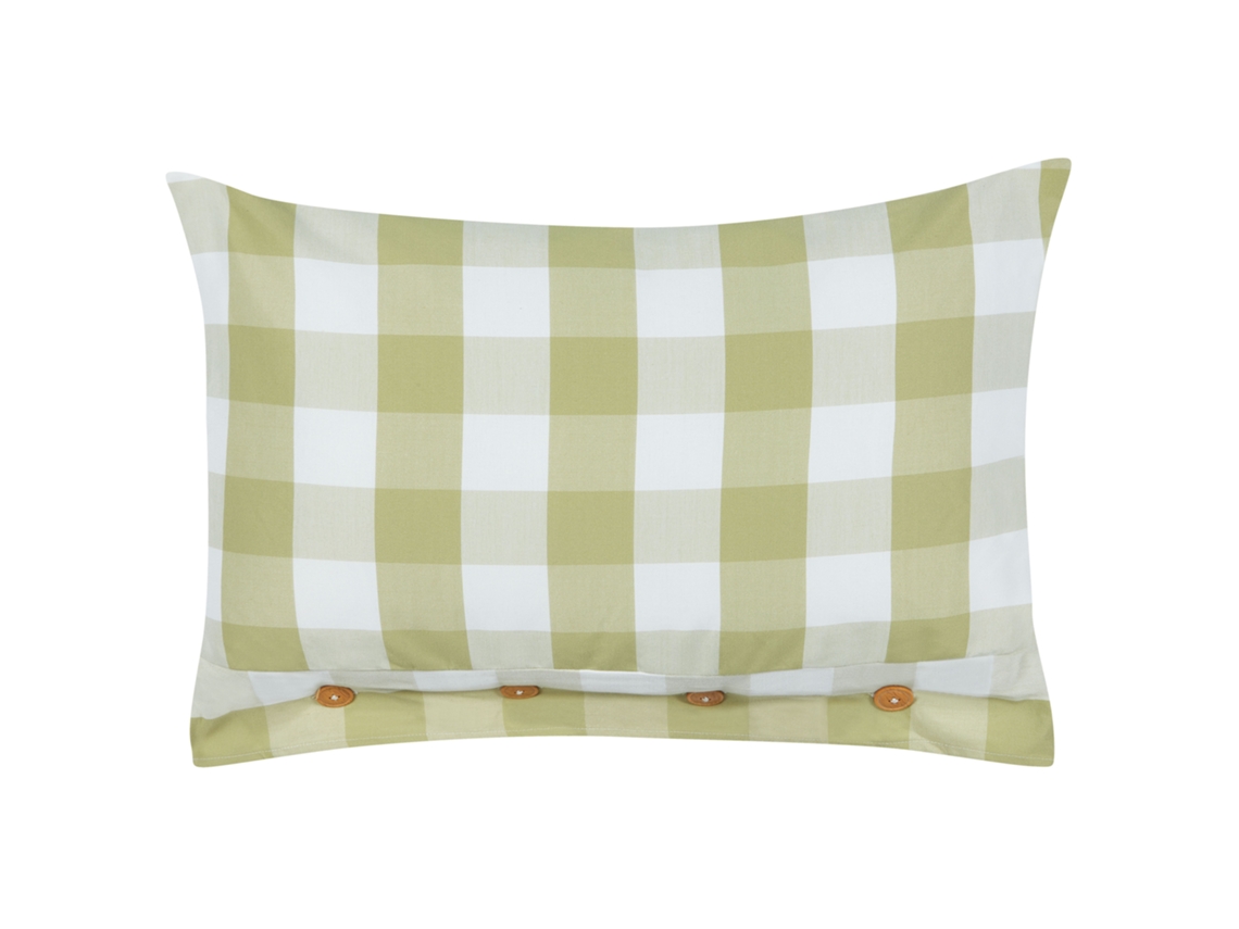 Cojín estilo cottage BELIANI Tamnine de Poliéster Verde 40x60x12