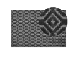 Alfombra de pelo corto BELIANI Adatepe de Viscosa Gris 140x200