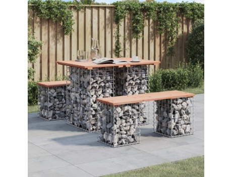 Banco De Jardín VIDAXL Marrón Madera (100x70x72 cm)