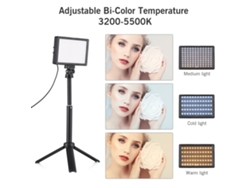 3 Paquetes Luz Led 15w Regulable Cri95 Con Trípode Y Filtros Para Vlog, Conferencias Y Fotografía