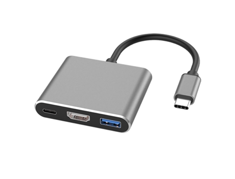 Cable convertidor Transmisión Alta resolución Plug Play USB3.1 Tipo-C a USB3.0 Cable adaptador de alta claridad tipo C compatible con HDMI para com...