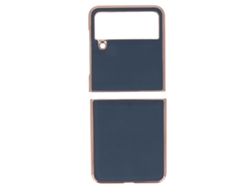 Case De Couro Protetor Anti-choque Para Galaxy Z Flip4 Tela Dobrável Azul
