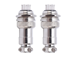 Yncm2026-2pcs Conector De Aviación De Aleación De Zinc Macho Hembra Plug Socket 20mm Ac Dc 250v