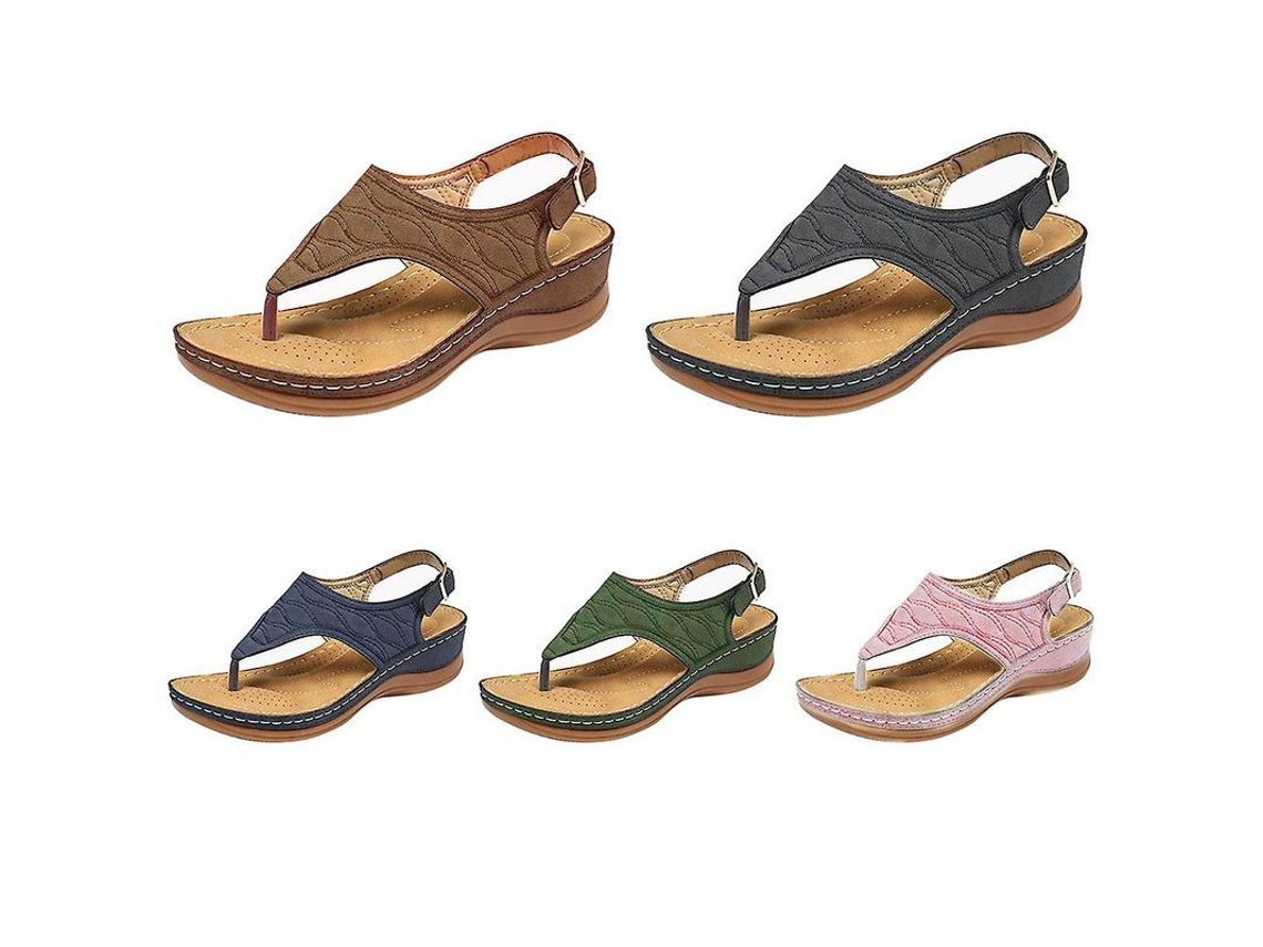 2026-sandalias De Mujer De Verano Con Cintas Abiertas De Dedo Planas Casuales De Diseño Sólido Zapatos Sexy Romanos Wedges Tiras