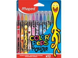 Caja de 12 Monstruos Peps de Colores de Fieltro