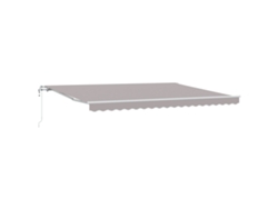 Toldo retráctil automático Vidaxl acrílico gris claro (4,5 x 3,5 m)