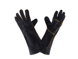 FNINIJEDE Luvas De Soldador Em Couro 932 °f, Luvas De Alta Temperatura Para Cozinha, Solda, Trabalho, Churrasco, Forno E Jardinagem 40 Cm