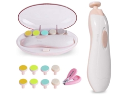 Kit Eléctrico De Limpieza De Uñas Para Bebés Con Luz, 14 En 1, Modos Ajustables, Seguro Y Práctico Para El Cuidado De Las Uñas.