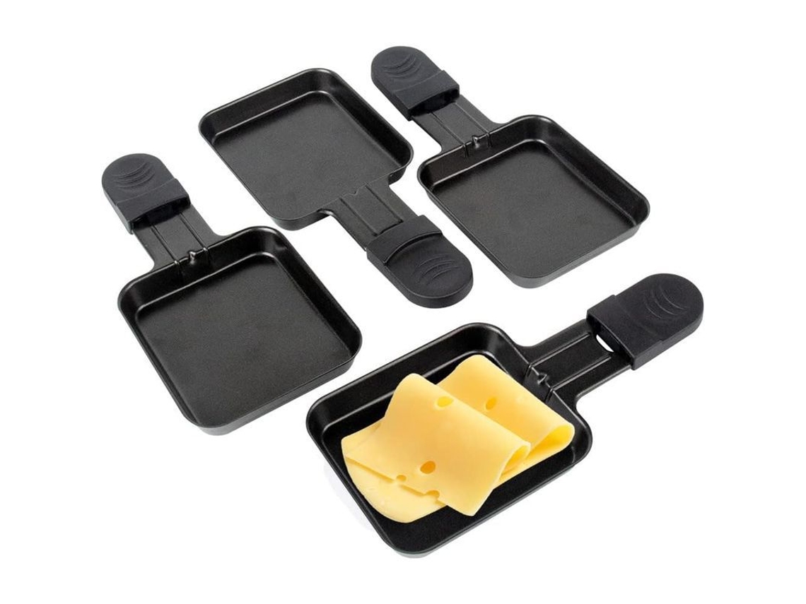2026da-plato Mini De Hierro Fundido Antiadherente Con Mango Aislado Para Barbacoa, 18x8cm, 4 Piezas