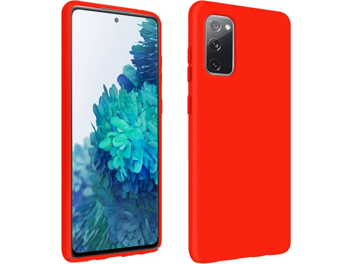 Funda Semirrígida Roja Mate Fegusshious Para Samsung Galaxy S20