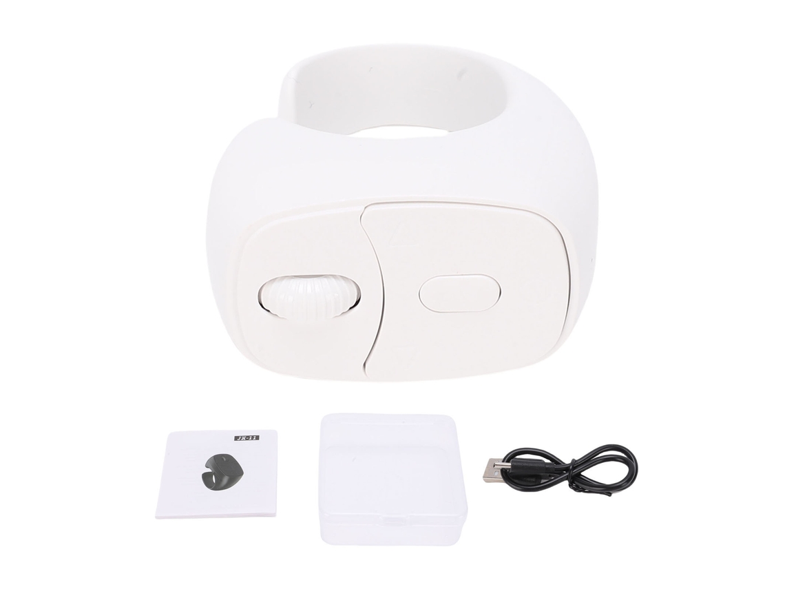 Control Remoto Phone Scroller Para Dedo: Obturador De Cámara Bluetooth, Pasapáginas, Blanco