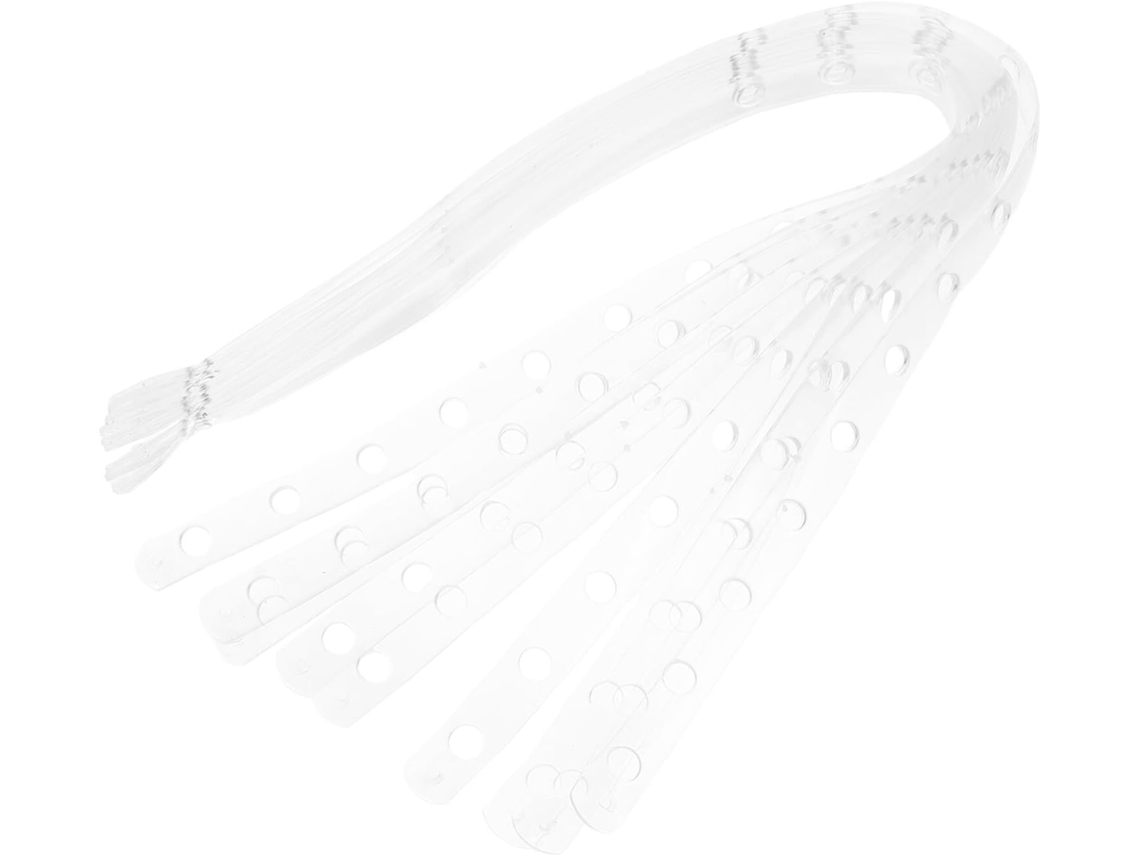 Juego 10 Tiras Blancas Colgar Ahorran Espacio Armario Almacenamiento Ropa