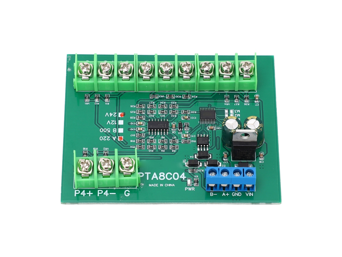 Módulo Sensor De Temperatura Pt100, 4 Canales, Rs485, Adquisición De Resistencia -40-220℃, Dc24v