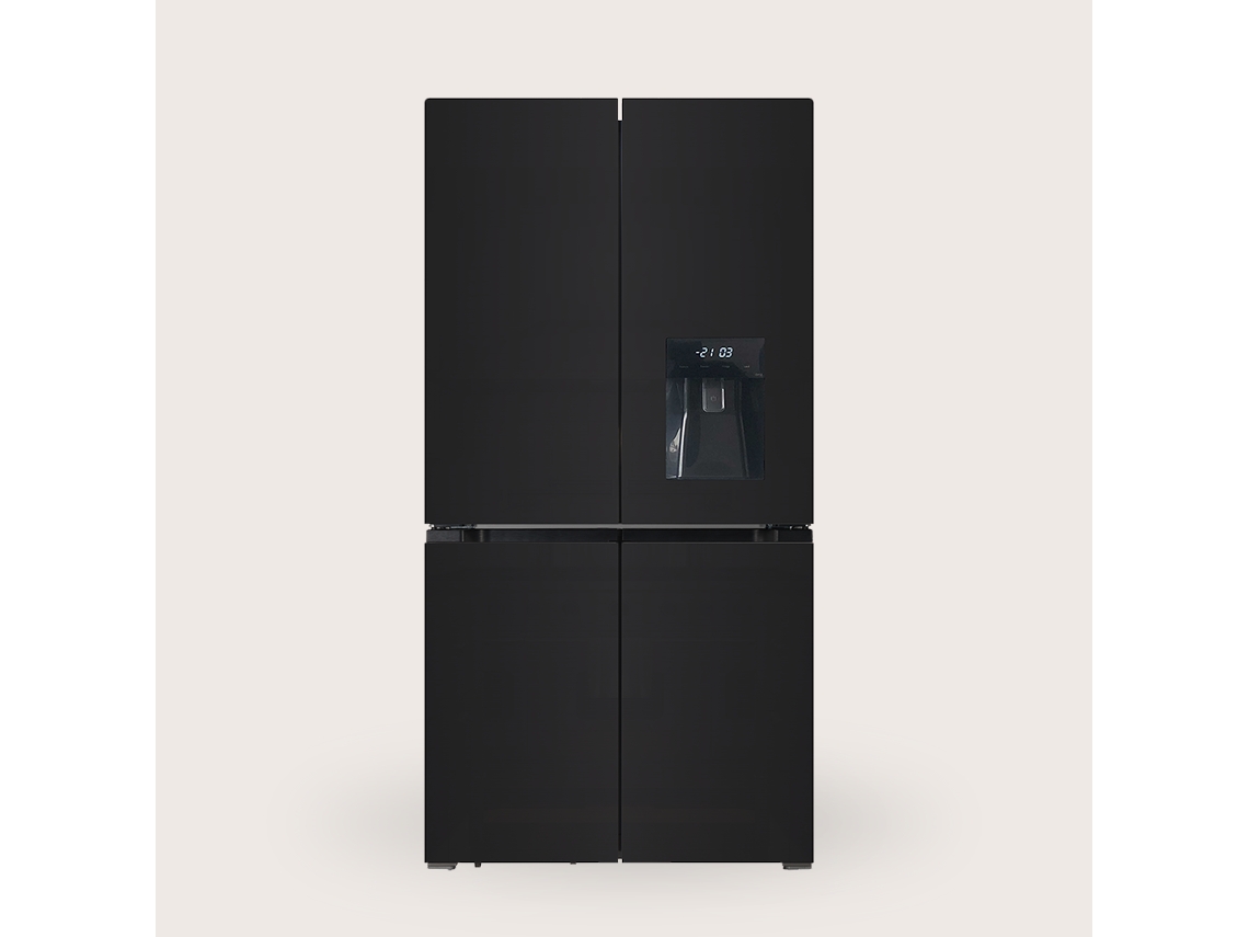 Refrigerador Evvo F100 de 4 puertas con cristal, inversor, Total No Frost, 321 l (169 l), dispensador de agua