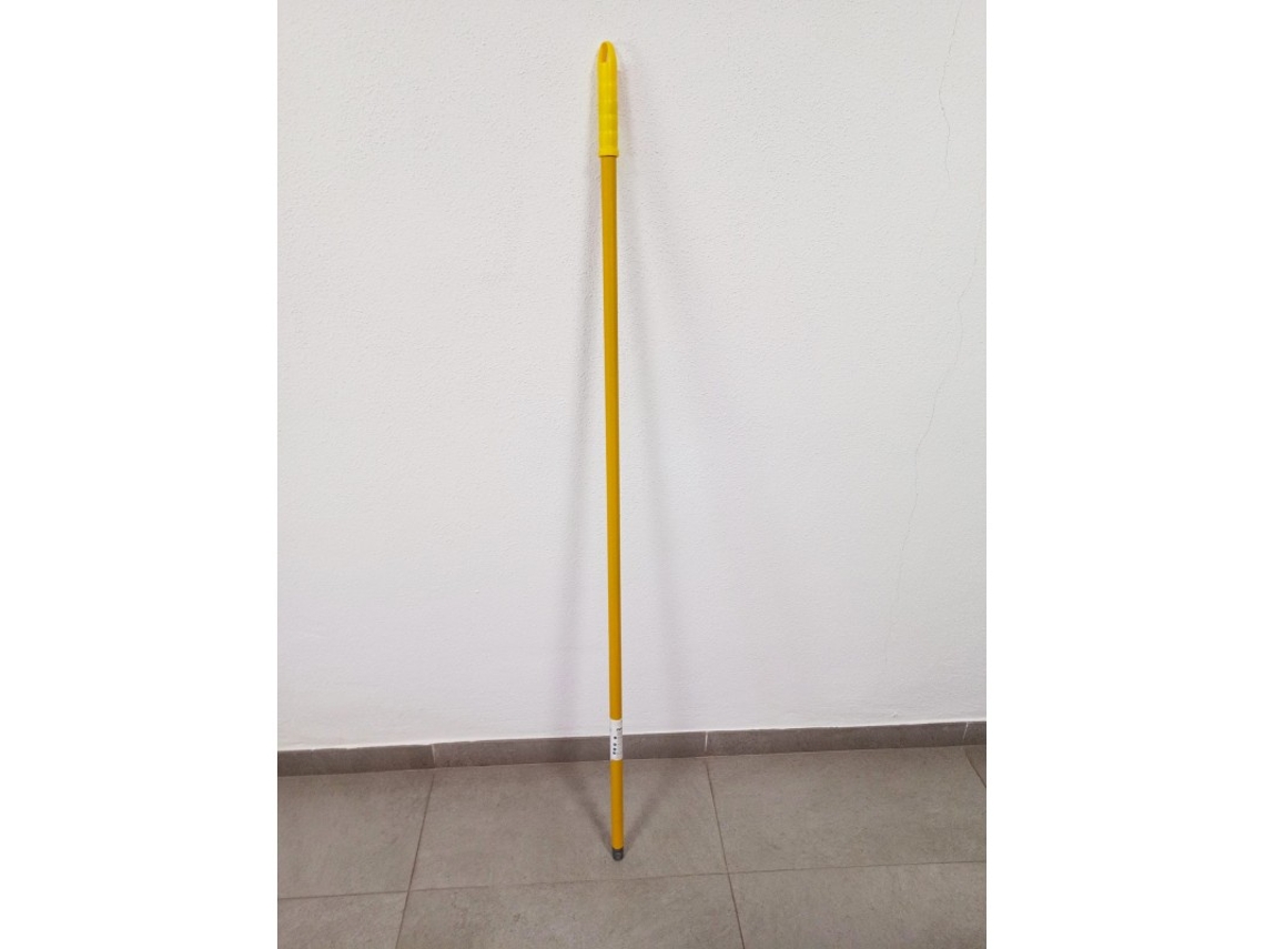 Palo Para Cepillos, Escobas O Fregonas De Alta Resistencia,140 Cm, Adaptable A Cualquier Cepillo, Amarillo Suinga