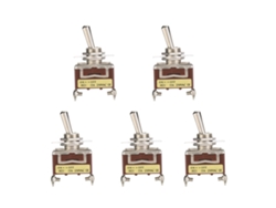 5pcs Interruptor Toggle Mini 1021 Enlace Simple 3pdt 2 Pines 2 Posiciones On-off