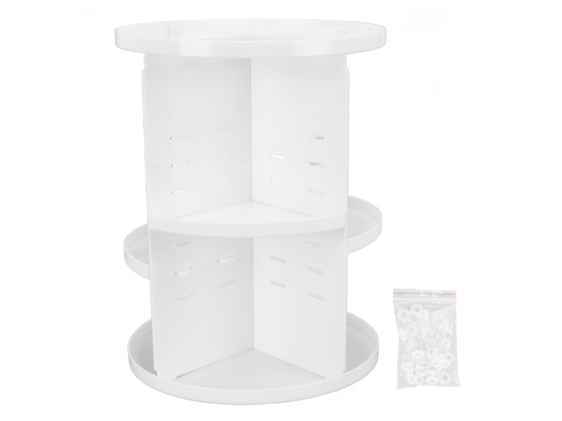 Caja Organizadora De Cosméticos Giratoria De 360°, De Gran Capacidad, De Acrílico.
