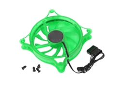 Fan-l17 Mini 120mm Led Halo Ventilador De Enfriamiento Silencioso Para Ordenador Radiador Verde