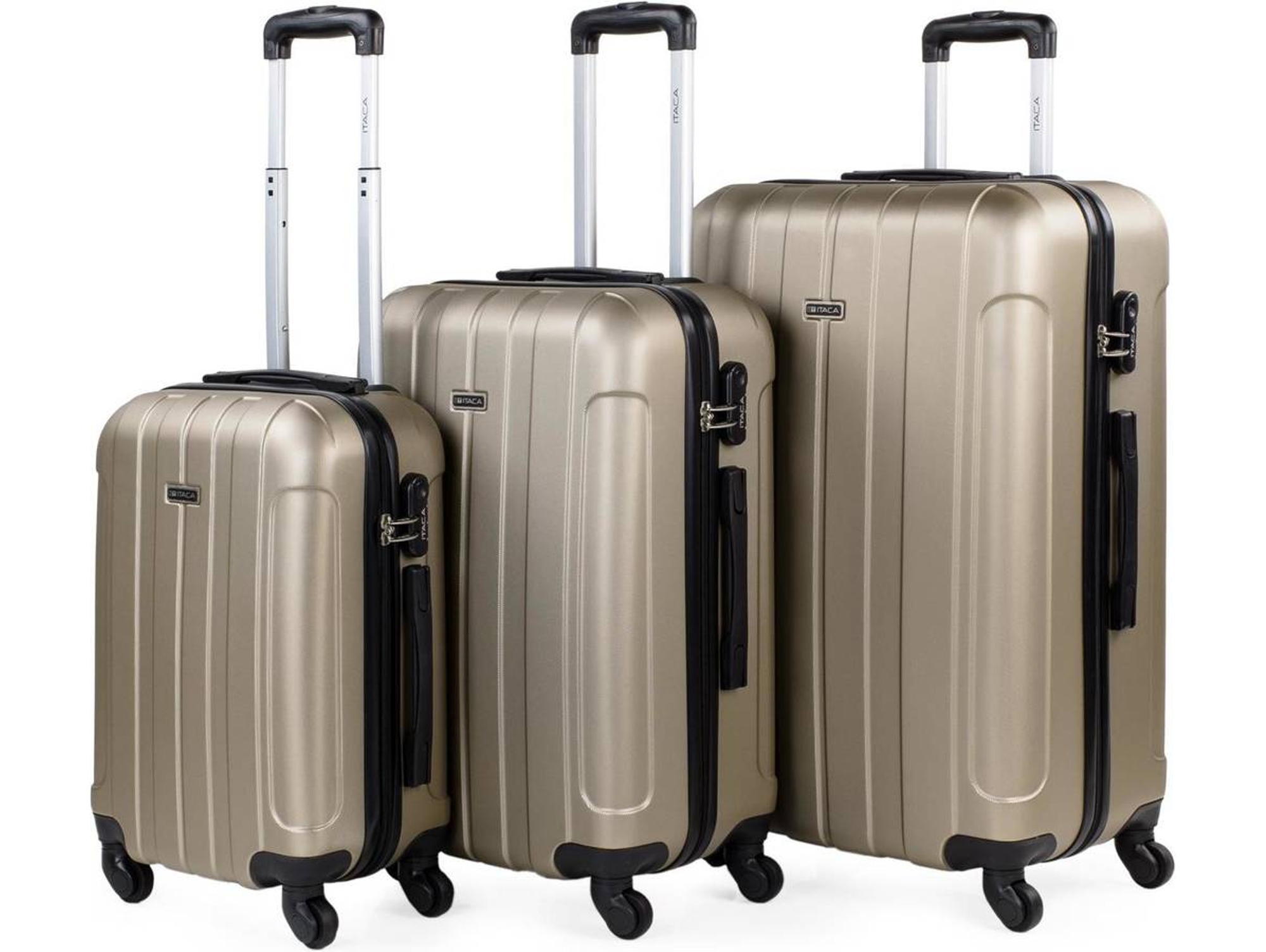 Conjunto de Maletas de Viaje ITACA Beige (55x37x20cm)
