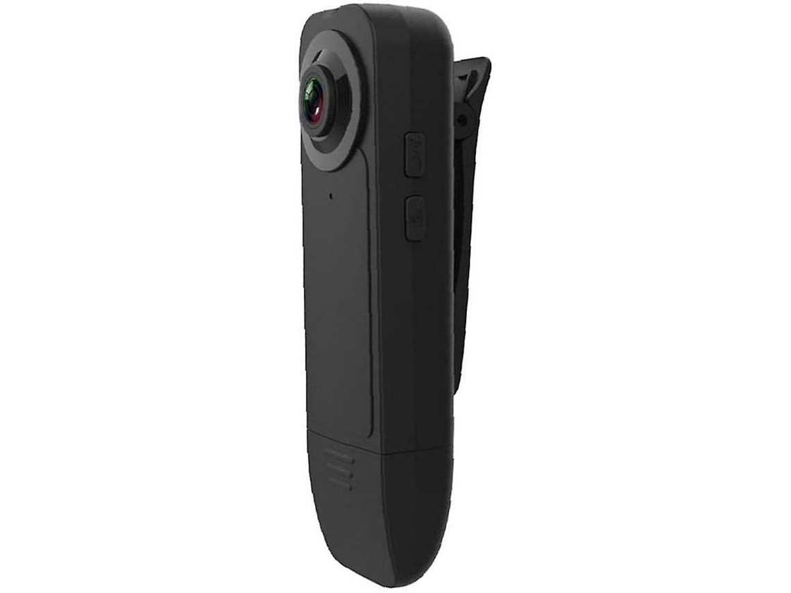 Mini cámara inalámbrica con clip ligero, grabadora de video 1080P, cámara portátil con visión nocturna y detección de movimiento Bestvite (negra)