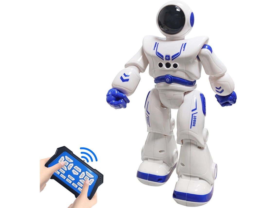 El Mejor Regalo Para Niños, Robot Rc Programable Inteligente Con Control Remoto Infrarrojo, Juguetes Que Bailan Y Cantan (azul)