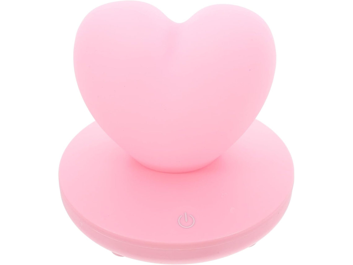 Lámpara De Mesita De Noche Usb Recargable Con Forma De Corazón, Pequeña Luz Nocturna Led Sensible Al Tacto, Ambiente Suave.
