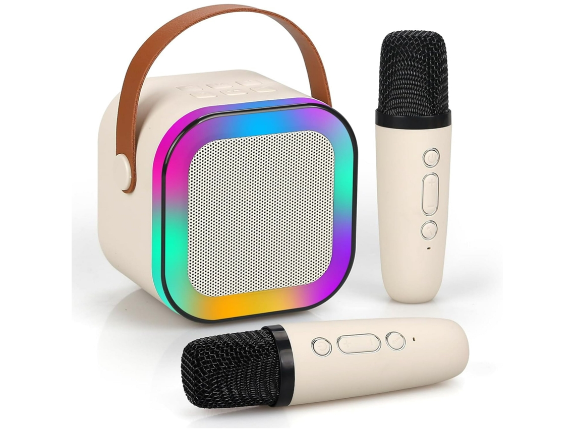 Altavoz Bluetooth Portátil Con Micrófono Y Luz Siurn