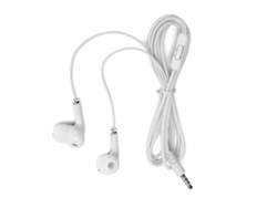 Auriculares Intrauditivos Con Cable De 3,5 Mm, Graves Hifi, Micrófono, Blancos, Para Deportes Y Música, Universales.