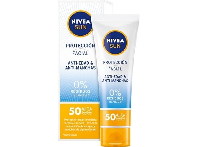 navegador Malgastar Examinar detenidamente Protector Solar Facial NIVEA Sun Anti-Age SPF 50 (50 ml) | Worten.es