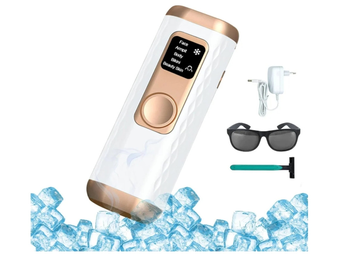 Dispositivo de depilación láser IPL con función de enfriamiento por hielo para una depilación láser indolora con 3 funciones de Rh/sc/ra y 5 Yizhood