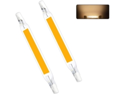 Bombillas Led R7s – 78 Mm, 220 V, Led Cob No Regulable – Sustitución De Focos Halógenos – Reflector Lineal De Bajo Consumo (5 W Blanco Cálido)