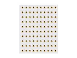100 Piezas De Ojos Para Amarrar Moscas Reflectantes Holográficos Estéreo Biónicos De Ojo De Pez 3d Simulados Dorados De 3mm