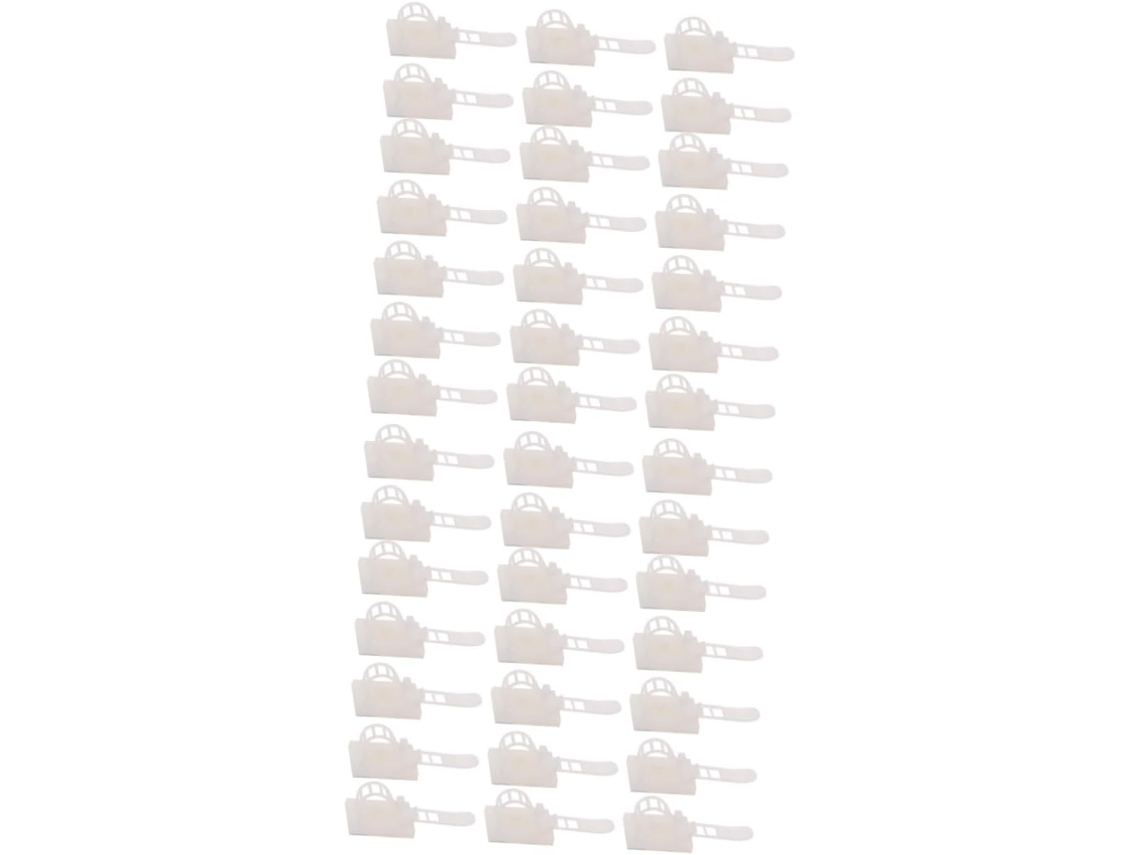 2 Juegos De Clips Adhesivos Para Cables - Soporte Blanco Para Gestión De Cables