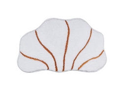 2026-almohadilla De Baño Con Diseño De Concha Suave Absorbente Antideslizante Lavable Para Baño Ducha (blanco)