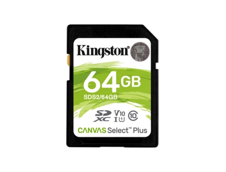 Kingston Sd 64Gb Canvas Sdxc 100R C10 Uhsi U1 V10