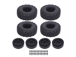 Set De Cubos De Rueda Universal Para Rc Crawler Plástico Llanta Y Cubo Para Axial Scx24 1/24 1/18