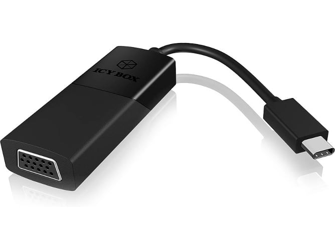 Cable Adaptador ICY BOX USB Type-C para VGA Negro