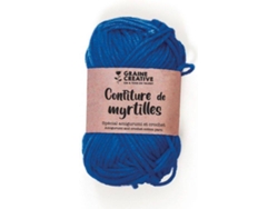 Hilo de Algodón para Ganchillo y Amigurumi GRAINE CRÉATIVE (55 m - Azul Real)