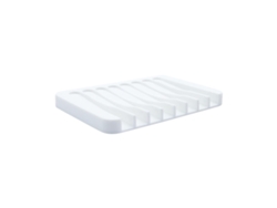 Jabonera Nueva De Silicona Flexible, Apta Para Cocina Y Baño, Color Blanco.