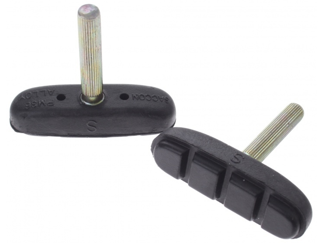 Brake pads cantilever 55 x 12 mm black 2 pcs SIMSON