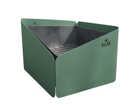 Brasero de madera 79x69cm levant vert provence - KRAK