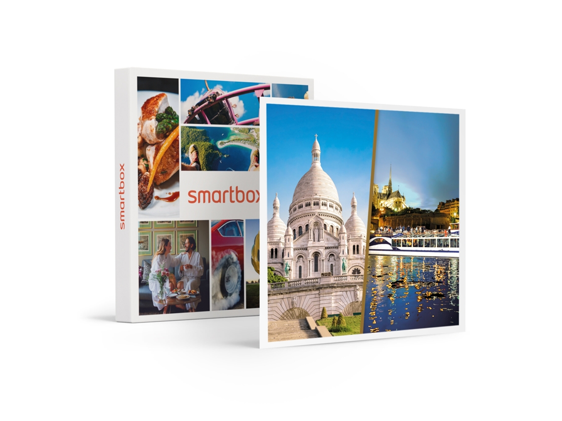 Caja Regalo Smartbox Paris Je Taime 2 Noches, Crucero Nocturno Y Cena En El Río Sena Para 2 Personas