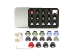 Kit Comparador De Recarga De Aleación De Aluminio Con Estuche Para Medir La Holgura De Calibres .17-.45.